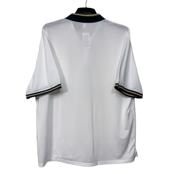 LEDINEY Shirt Polo Contrast stripe Collar white Regular Fit Short sleeve size 2X - Picture 3 of 15